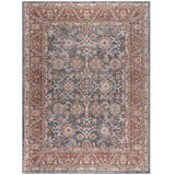 Madison Park Faith Global Inspired Persian Bordered Traditional Woven Area Rug MP35-8052 Blue/Red