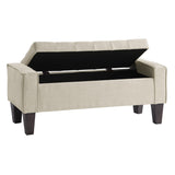 OSP Home Furnishings Baytown Storage Bench Linen