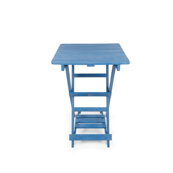 English Elm Summit Ridge Recycled Hdpe Outdoor Folding Bar Table Weather Resistant Eco Patio Blue B2745P409711