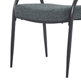 Christopher Knight Home® - Noble House - - Upholstered Dining Chairs With Metal Legs (Set Of 2),Dark Green Black