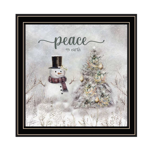 English Elm Trendy Decor 4u Peace on Earth Two Piece Framed Holiday Art Set for Gallery Walls B067P252304