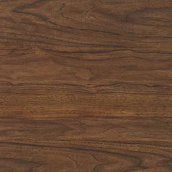 English Elm Ferrara 5-Piece Counter Height Dining Set with Walnut Finish, Faux Leather Brown Chairs & Storage B062S00989