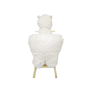English Elm Kids Alpaca Plush Rocking Toy with Lullaby Sounds Jingle Bells and Safety Belt W3723P374144