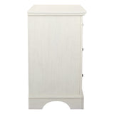 OSP Home Furnishings Farmhouse Basics 3 Drawer Chest Rustic White