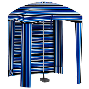 English Elm Outsunny 5.9' Portable Beach Umbrella Cabana With Walls & Vents - Ultimate Sun Protection & Privacy W2225P174270-GIGA