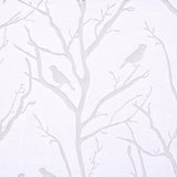 Madison Park Averil Modern/Contemporary Grommet Top Sheer Bird on Branches Burnout Window Curtain MP40-3007 White