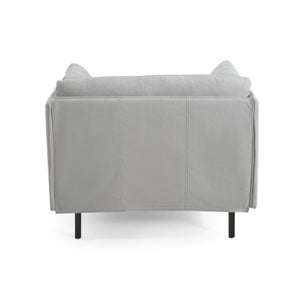 English Elm Christopher Knight Home® - 39" Vintage Grey Lounge Chair - Stylish Polyester Upholstery, Sturdy Wood Frame, Perfect For Any Room N767P208310G