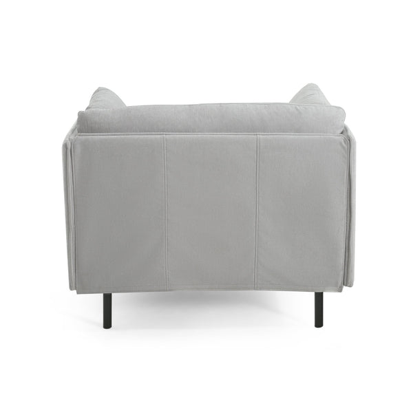 English Elm Christopher Knight Home® - 39" Vintage Grey Lounge Chair - Stylish Polyester Upholstery, Sturdy Wood Frame, Perfect For Any Room N767P208310G
