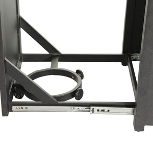 English Elm Aluminum Antique Bronze 50x32" Rectangle Fire Table with Fire Glass, Cover & Rust-Free Cast Finish B010S00468