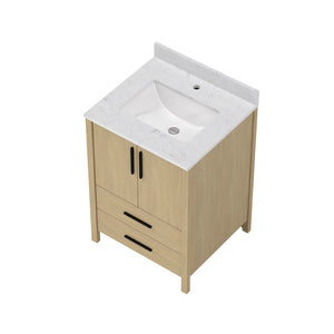 English Elm 24" Freestanding Bathroom Vanity with Countertop Soft Close Storage Melamine Cabinet T3785P442249
