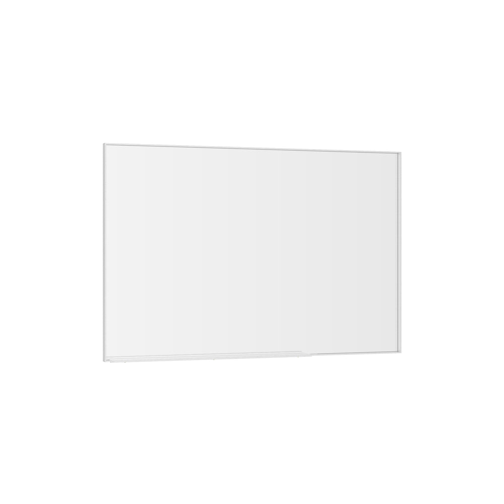 English Elm 48x32 Oversized Modern Rectangle Mirror with Silver Aluminum Frame Removable Tray Vertical/Horizontal W708P297399