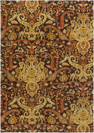 Surya Ancient Treasures 9' X 13' Hand Tufted Nz Wool Rug - Timeless Elegance & Sophisticated Comfort Black Nz Wool A141-913