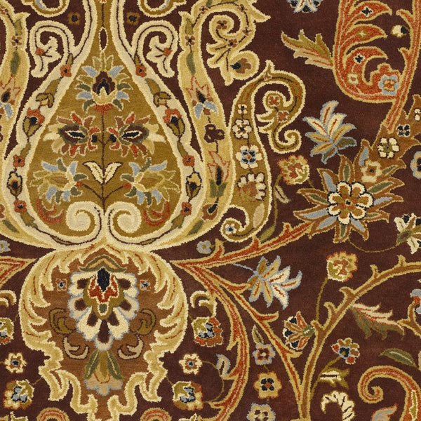 Surya Ancient Treasures 9' X 13' Hand Tufted Nz Wool Rug - Timeless Elegance & Sophisticated Comfort Black Nz Wool A141-913