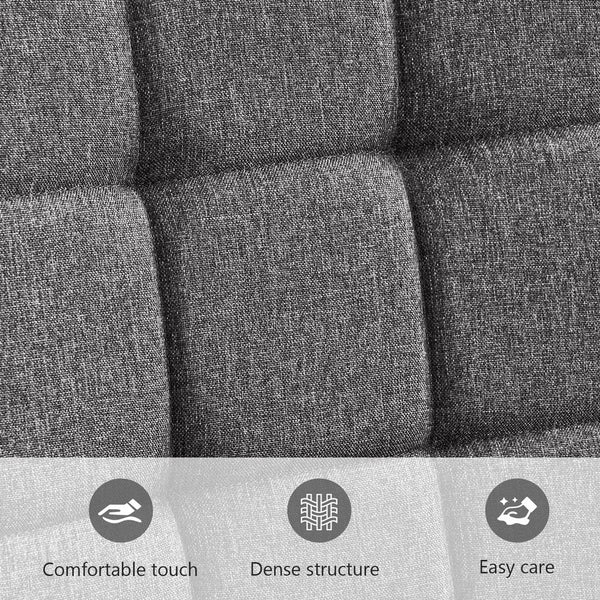 English Elm Homw Office Desk Chair With Wheels, Adjustable Armless Swivel Chair For Comfort & Style In Grey T3593P337967