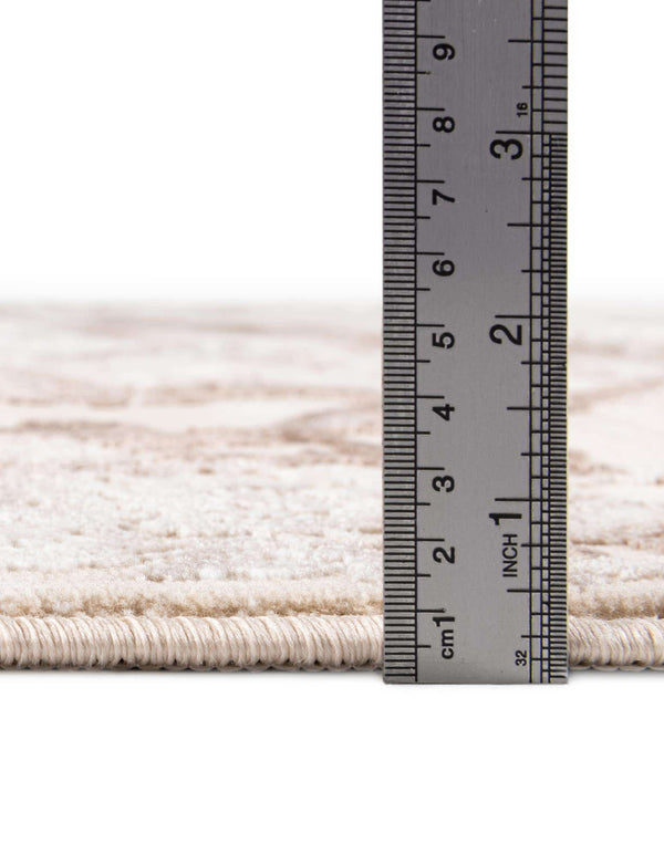 Unique Loom Finsbury Diana Machine Made Botanical Rug Beige, Ivory/Light Brown 5' 3" x 8' 0"