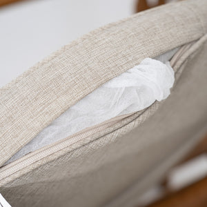 English Elm Christopher Knight Home® - Cove Teak+ Beige 7PC Acacia Outdoor Dining Set with Armrest Chairs, Curved Back & Removable Cushions COVEARM7PCSET