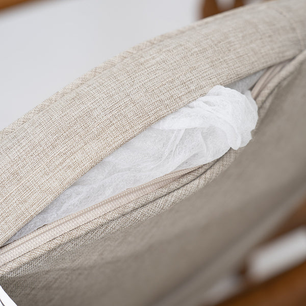 English Elm Christopher Knight Home® - Cove Teak+ Beige 7PC Acacia Outdoor Dining Set with Armrest Chairs, Curved Back & Removable Cushions COVEARM7PCSET