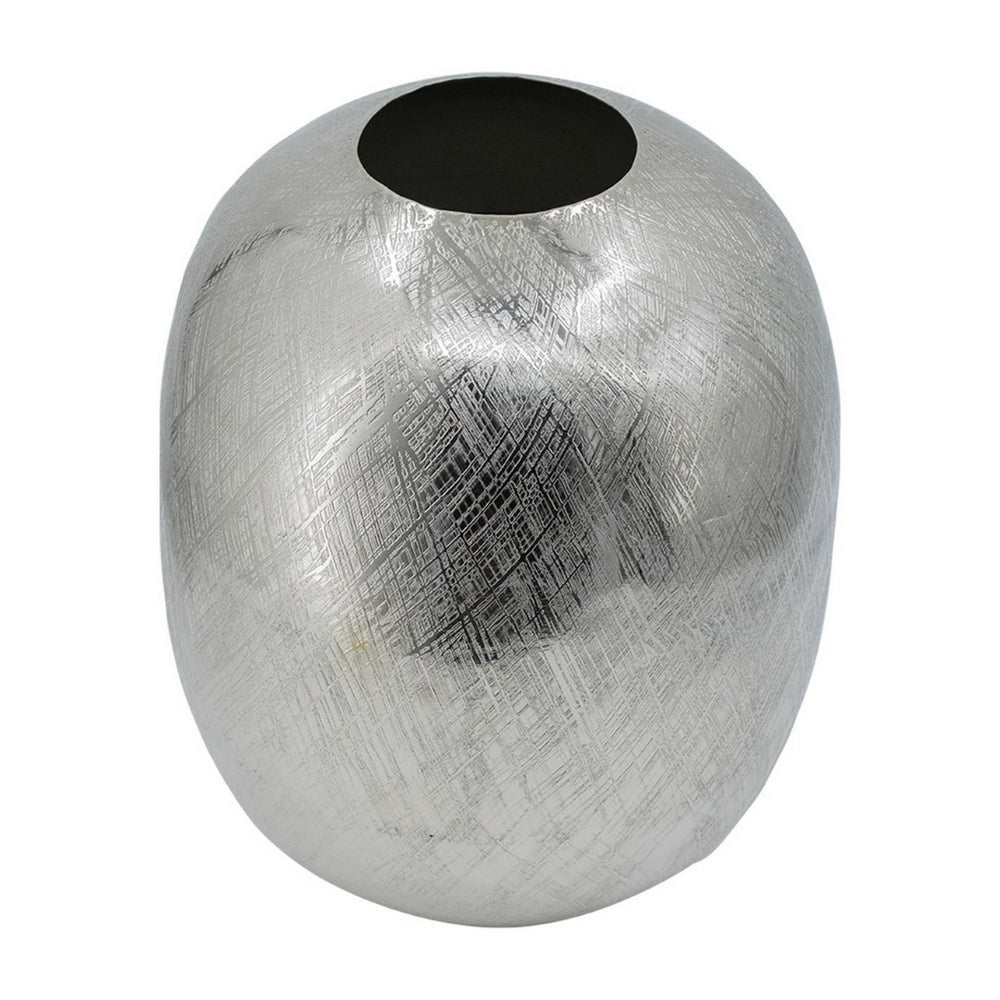 English Elm Deni Silver Porcelain Temple Jar with Pierced Lattice Lid for Mantel or Shelf Display B056P416846