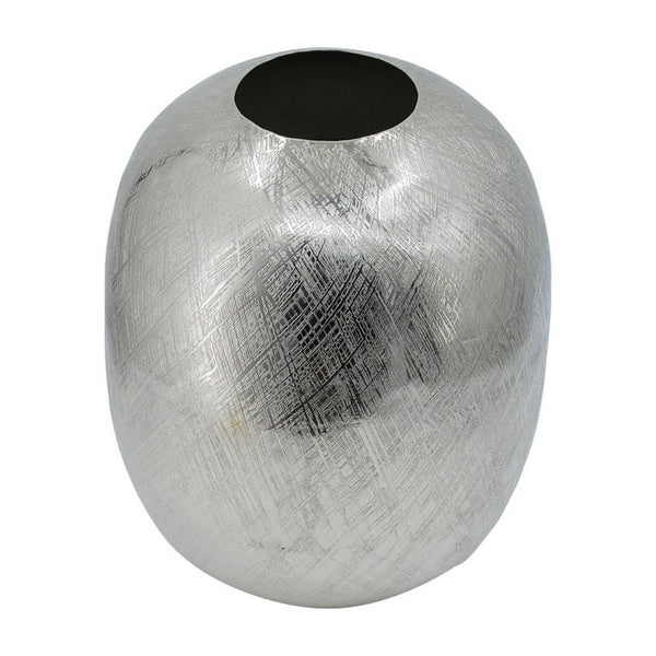 English Elm Deni Silver Porcelain Temple Jar with Pierced Lattice Lid for Mantel or Shelf Display B056P416846