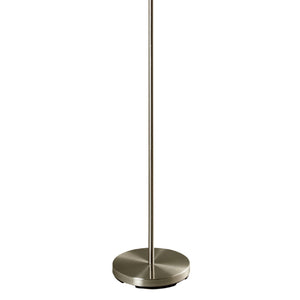 English Elm 66" Tall Metal Floor Lamp – Retro Black & Red Two-Layer Shade, Stylish Pull-Chain For Modern Living Spaces B072116050