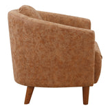 OSP Home Furnishings Aron Tub Chair Brown