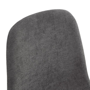 English Elm Table & 8 Dark Gray Chairs Set - 71X35.4" Black Grain Dining Table With Storage & Minimalist Design W1151S04264-GIGA