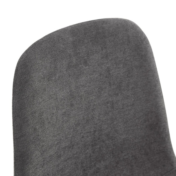 English Elm Table & 8 Dark Gray Chairs Set - 71X35.4" Black Grain Dining Table With Storage & Minimalist Design W1151S04264-GIGA