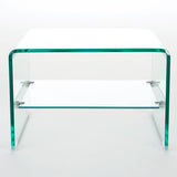 Christopher Knight Home® - Noble House - - Coffee Table 12Mm Tempered Bent Glass ,6Mm Shelf Glass