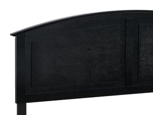 English Elm Hammond King Storage Bed with Panel Headboard Farmhouse Platform Frame Two Drawers Black B078S00681