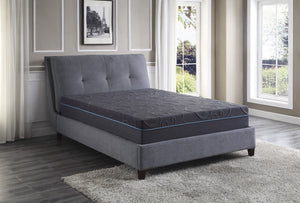 English Elm 11-inch Gel-Infused Memory Foam Hybrid Mattress Queen Size - 4-Layer Cooling Support, Pocket Coils Dark Gray 15 L x 15 W x 63 H B011P212564
