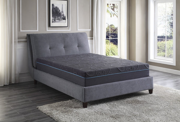English Elm 11-inch Gel-Infused Memory Foam Hybrid Mattress Queen Size - 4-Layer Cooling Support, Pocket Coils Dark Gray 15 L x 15 W x 63 H B011P212564