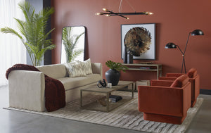 Sunpan Faven Floor Lamp - Modern Dual-Domed Design with Sturdy Iron Base for Stylish Indoor Illumination Black