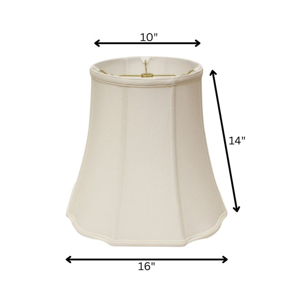 English Elm Fancy Octagonal Shantung Fabric Table Lamp Shade Architectural Tailored Washer Fitter White B075101513