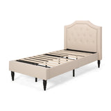 Christopher Knight Home® - Noble House - Elinor Contemporary Upholstered Twin Bed Platform