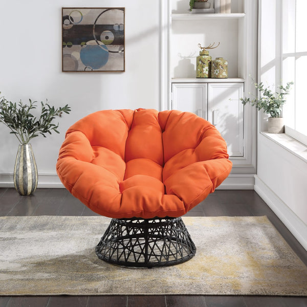OSP Home Furnishings Papasan Chair Orange