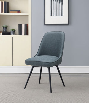 OSP Home Furnishings Martel Swivel Chair Navy