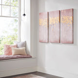 Madison Park Twilight Forest Transitional Gold Foil Abstract 3-piece Canvas Wall Art Set MP95C-0216 Blush