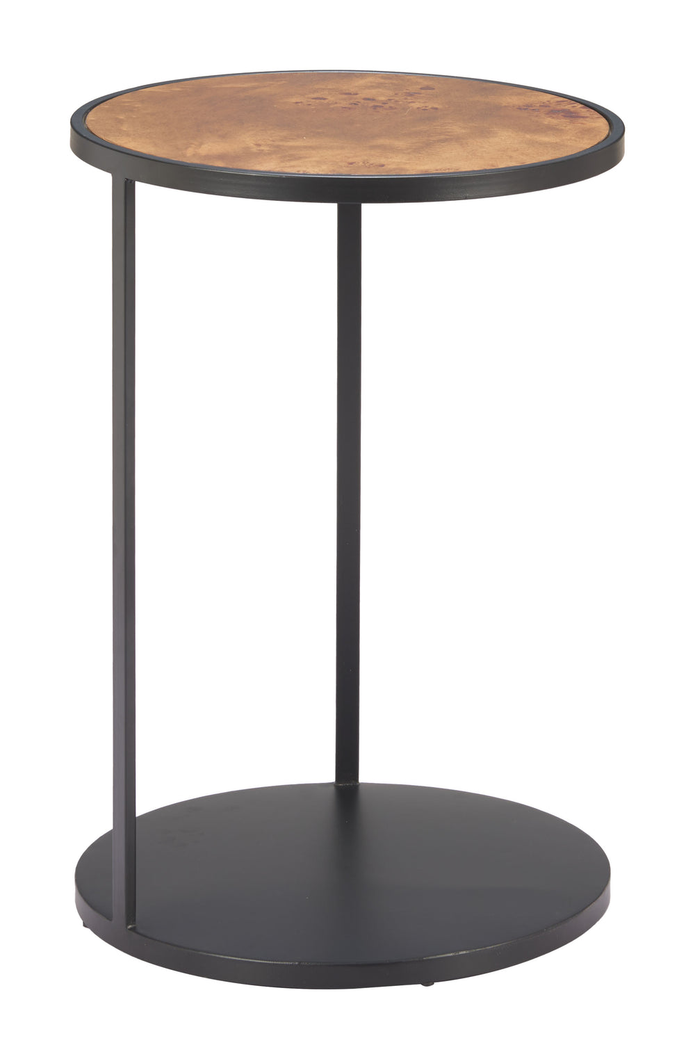 Zuo Modern Nodo Side Table - Stylish Brown & Black Finish With Durable Mdf And Iron, Perfect For Modern Spaces Brown Mdf,Iron 110753-zuo-modern