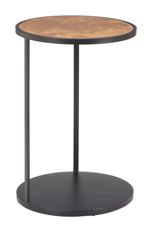 Zuo Modern Nodo Side Table - Stylish Brown & Black Finish With Durable Mdf And Iron, Perfect For Modern Spaces Brown Mdf,Iron 110753-zuo-modern