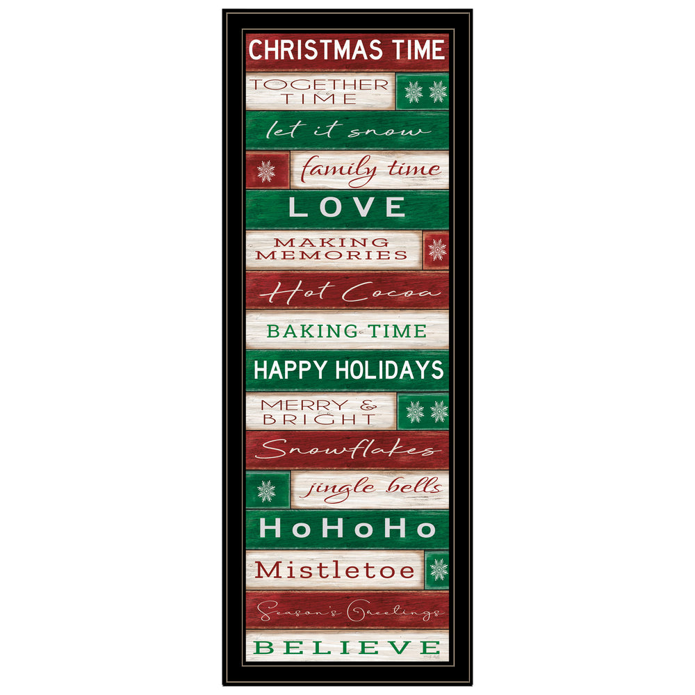 English Elm Trendy Decor 4u Vertical Christmas Framed Print Fade Resistant Wall Art for Narrow Spaces B067P256648