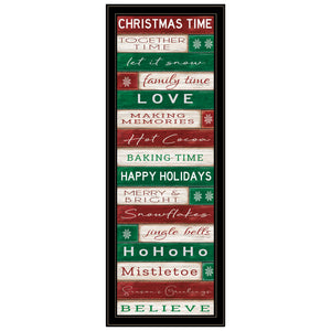 English Elm Trendy Decor 4u Vertical Christmas Framed Print Fade Resistant Wall Art for Narrow Spaces B067P256648