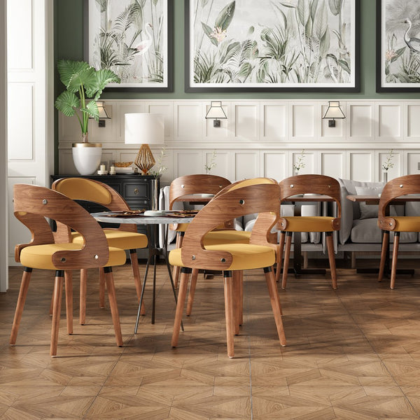 English Elm Swivel Counter Stools Set of 2 Rattan Back Pu Seat Mid Century Wood Frame Kitchen Ginger T3623P433505