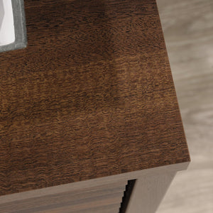 English Elm Library Base - Versatile Brown Finish With Hidden Storage & Adjustable Shelf For Organized Spaces B356P402666