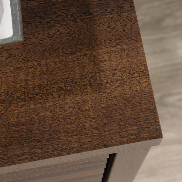 English Elm Library Base - Versatile Brown Finish With Hidden Storage & Adjustable Shelf For Organized Spaces B356P402666