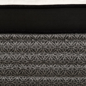 English Elm Premium 16 in. King Size Hybrid Mattress - 16" Euro Top Pocket Coil with Gel Memory Foam, Cool Plush Support, Black Border Elegance B011P208179