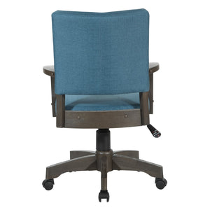 OSP Home Furnishings Santina Bankers Chair Antique Grey / Blue