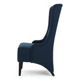 Christopher Knight Home® - Noble House - Callie Dark Blue Fabric Dining Chair