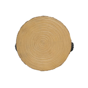 English Elm Christopher Knight Home® - Black Bear MGO Side Table Pedestal — Hand-Painted Resin Bear Stool with Faux Wood Top, Indoor/Outdoor Decor N765P353629K