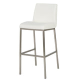 Christopher Knight Home® - Noble House - Vasos White Leather Barstool (Set of 2)