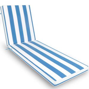 English Elm 2pcs Outdoor Chaise Lounge Cushions Uv Resistant Stripe Polyester Patio Set W2911P203966
